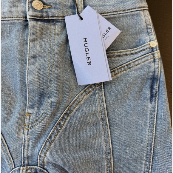 Thierry Mugler Spral panel skinny jeans ,size  40/8 - Picture 4 of 9